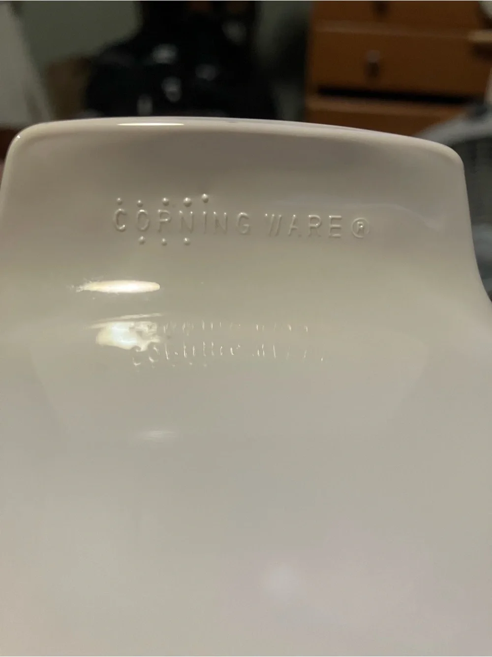 Vintage Corningware Abundance Pattern Casserole Dish With Amber Pyrex Lid